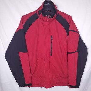 Alpine Design Ski Jacket Mens Large Red, Black Full Zip